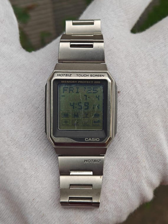 Rare Japan CASIO HOTBIZ Touch Screen Memory Protect 200 Mens
