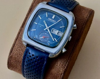 ヴィンテージ セイコー5 自動巻き メンズウォッチ：ブラウン文字盤