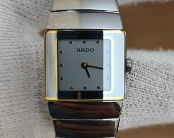 Near MINT Rado Diastar 153.0334.3 21mm Silver Quartz Women's Watch