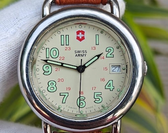 VICTORINOX 腕時計【SWISS MADE】 Victorinox Swiss Army Calendar Date 24hours Black Dial Large
