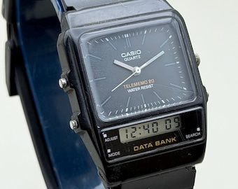 VERY RARE Vintage 1980s Casio W-600 Solar Diver Watch, Made in