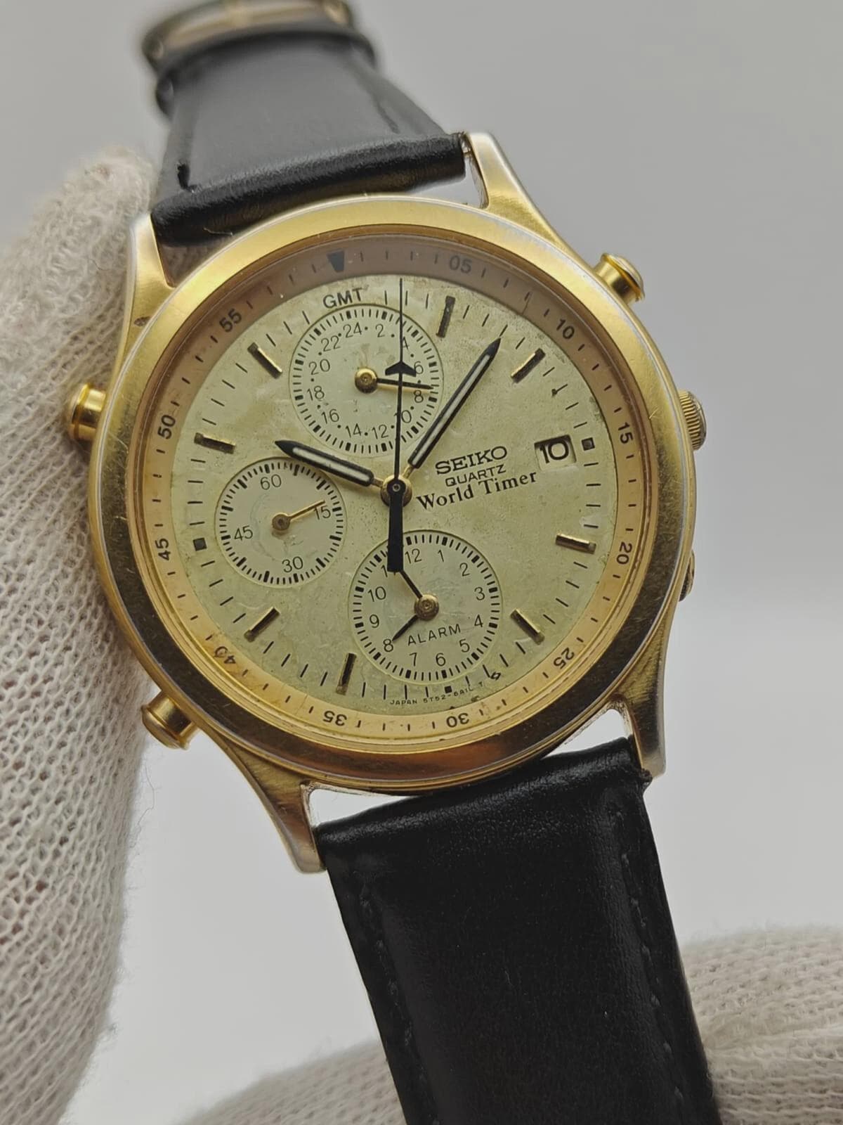 Seiko 5t52 - Etsy New Zealand