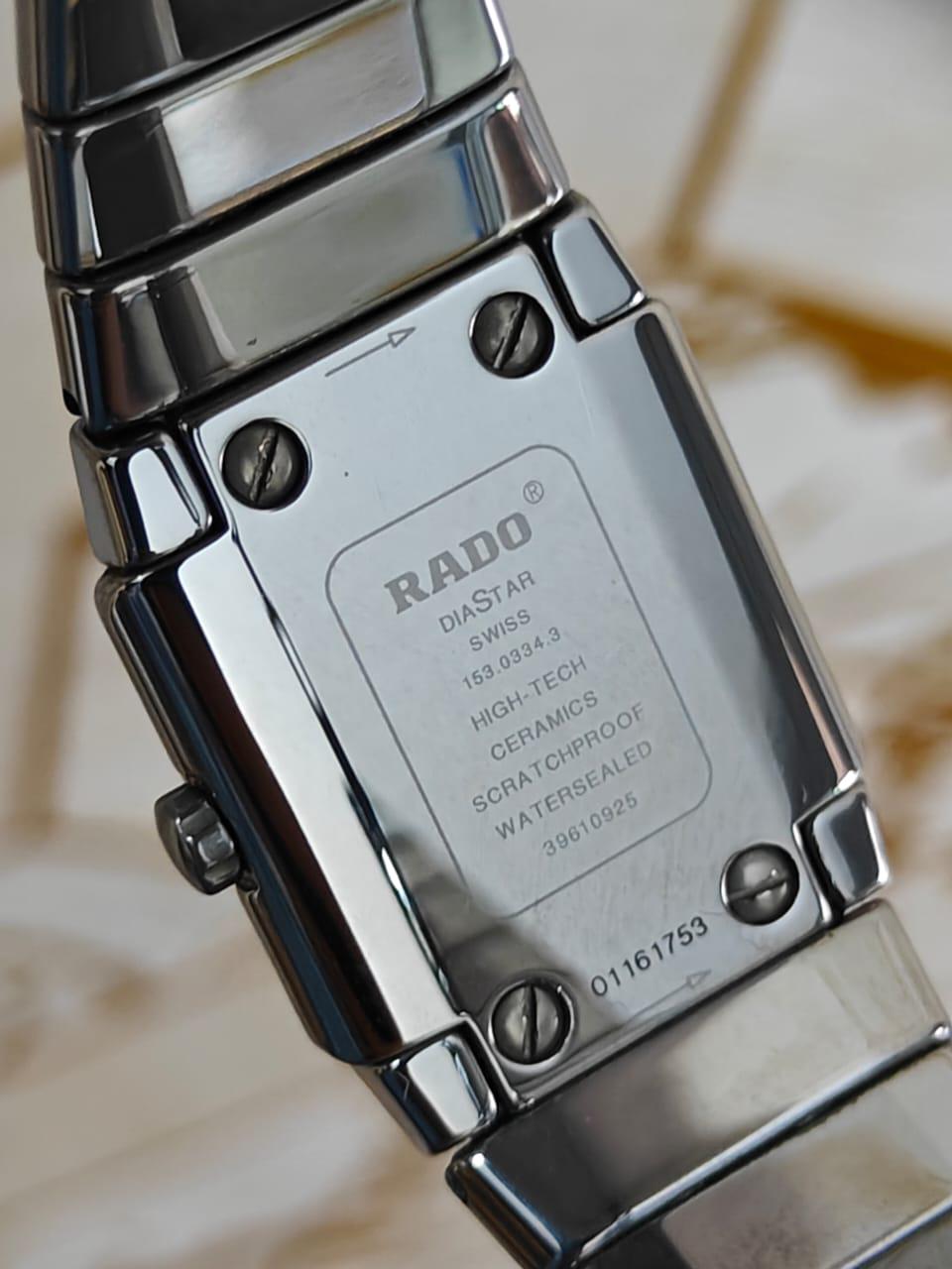 Near MINT Rado Diastar 153.0334.3 21mm Silver Quartz Women's Watch