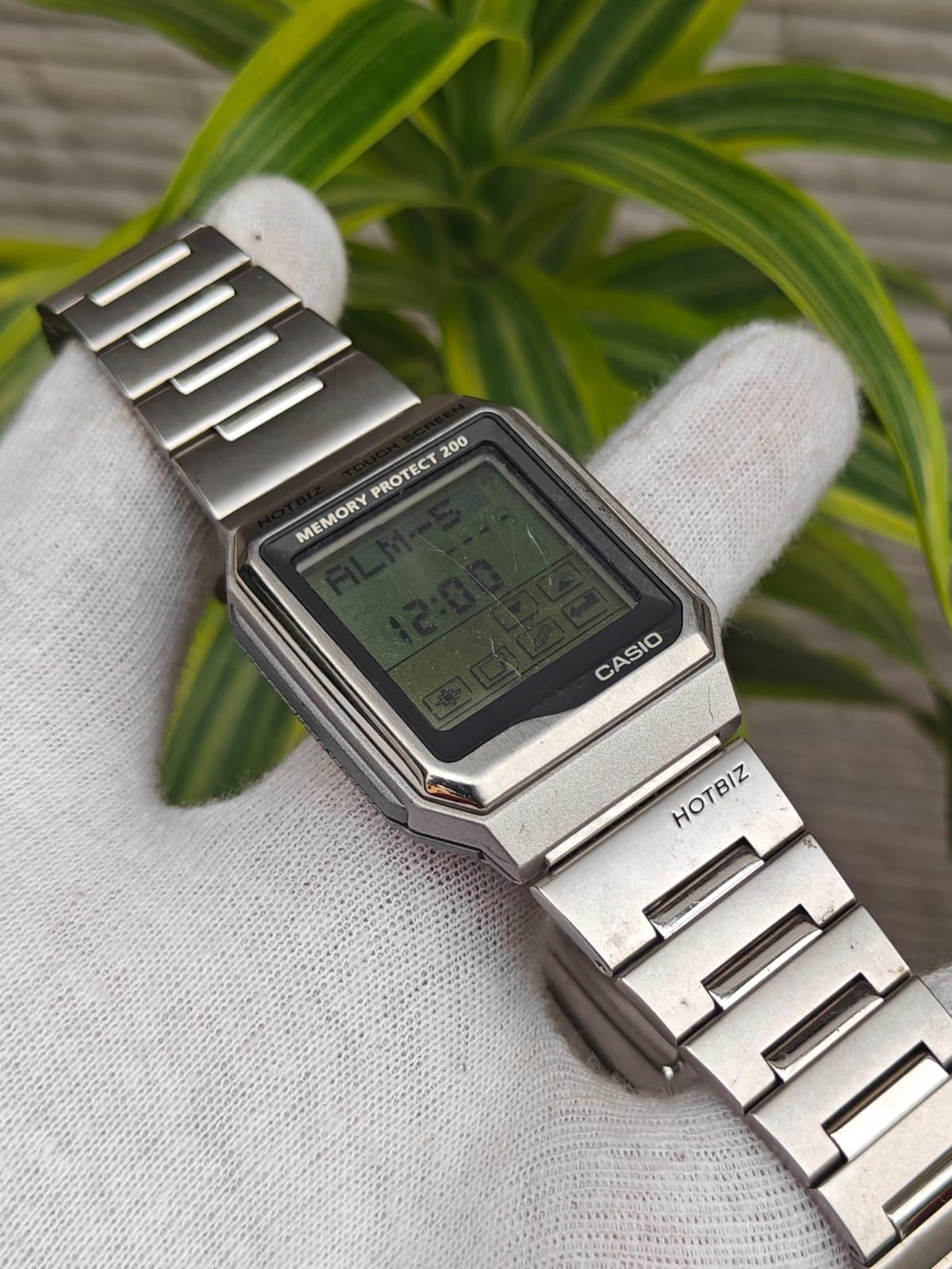 Rare Japan CASIO HOTBIZ Touch Screen Memory Protect 200 Mens