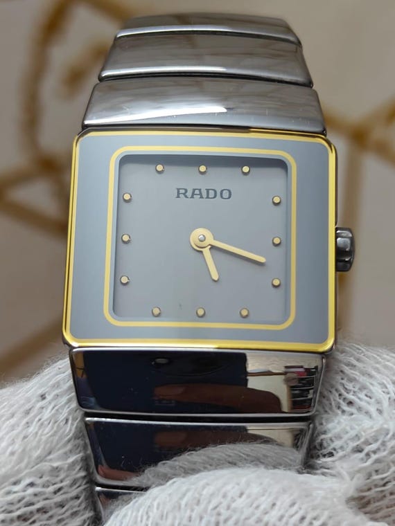 Near MINT Rado Diastar 153.0334.3 21mm Silver Quartz Women's Watch