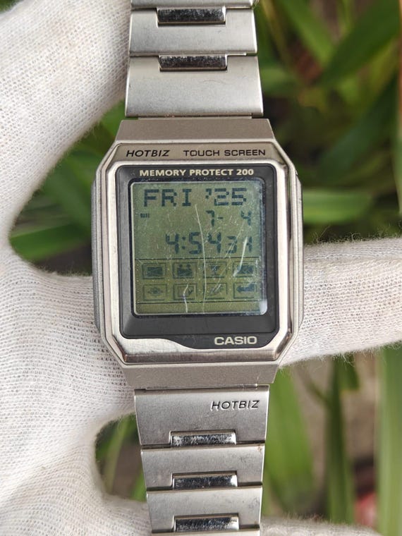 Rare Japan CASIO HOTBIZ Touch Screen Memory Protect 200 Mens