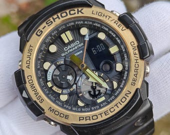 Casio G-Shock Gulfmaster Twin Sensor Compass Tide Graph Analog Digital Watch