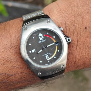 Seiko Kinetic 5m42 - Etsy