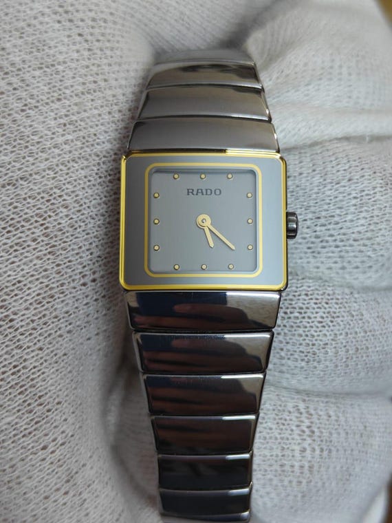 Near MINT Rado Diastar 153.0334.3 21mm Silver Quartz Women's Watch