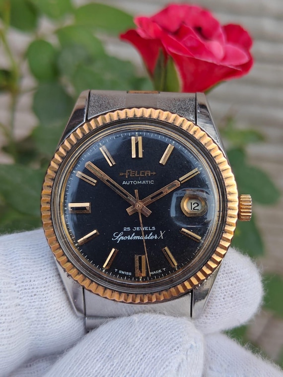 Vintage Felca Sportmaster X Automatic Swiss Made Rare Men's Watch
