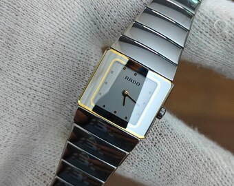 Near MINT Rado Diastar 153.0334.3 21mm Silver Quartz Women's Watch