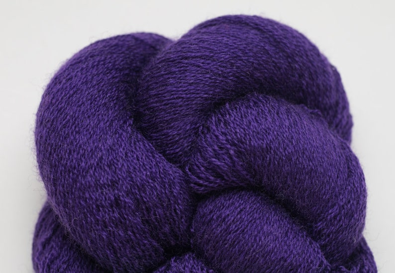 Royal Purple Recycled Lace Weight Merino Yarn MER00336
