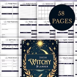 2025-2026 Witchy Planner | 58 Pages