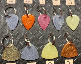 Plectrum-sleutelhanger