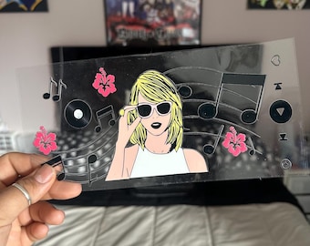 16 oz UV-DTF Music Singer Cup Wrap