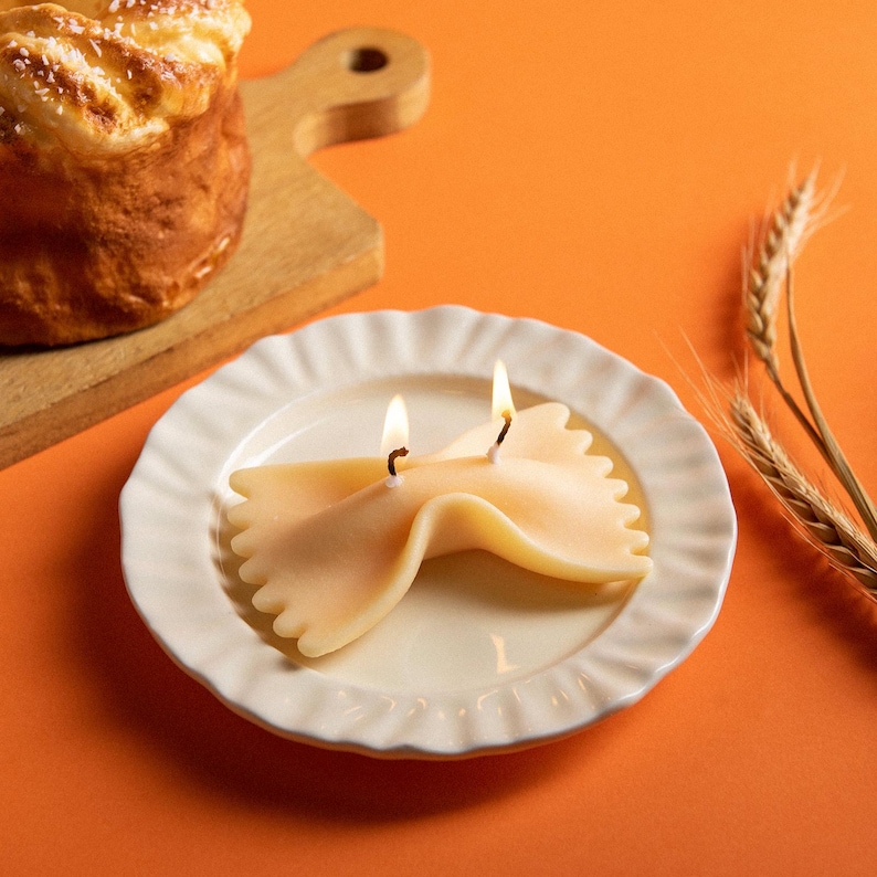 Farfella Ravioli Rigatoni Pasta Candle Set - Thumbnail 4