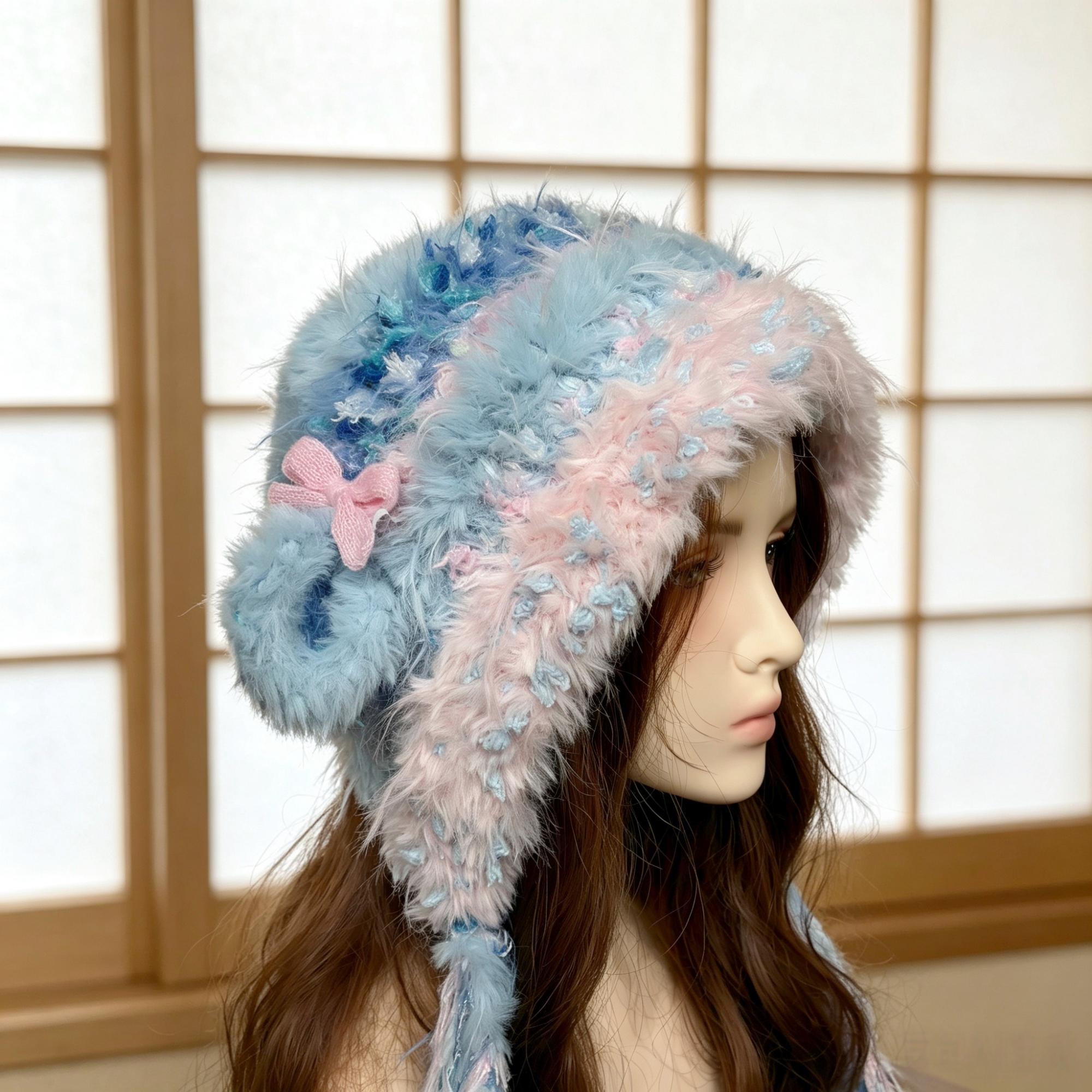 Fur Trapper Hat Y2k - Etsy display picture 1