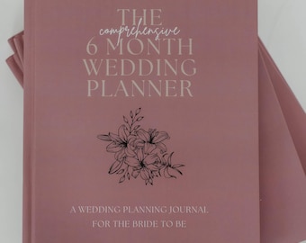6 Month Wedding Planner | Hardcover Bridal Journal Gift