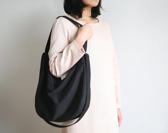 Shoulder Bag BANANA Organic Cotton Black