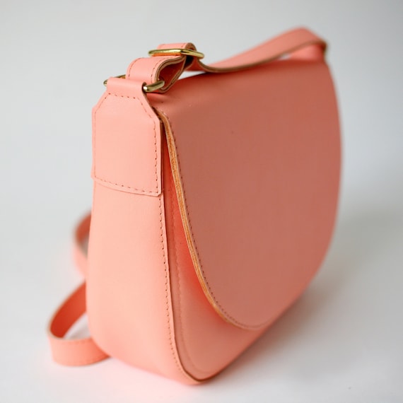Miniso Soft Pink Purse with Shoulder Crossbody Strap Magnetic Closure 7.5  X 6