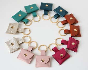 Schlüsselanhänger "Minibag" echt Leder erhältlich in 9 Farben