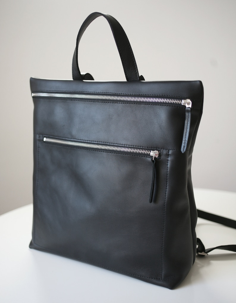 Leather backpack backpack purse hipster backpack | Etsy