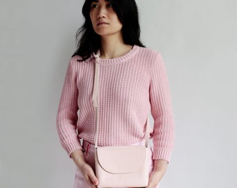 Minimalistic crossbody purse blush, 7 colors available