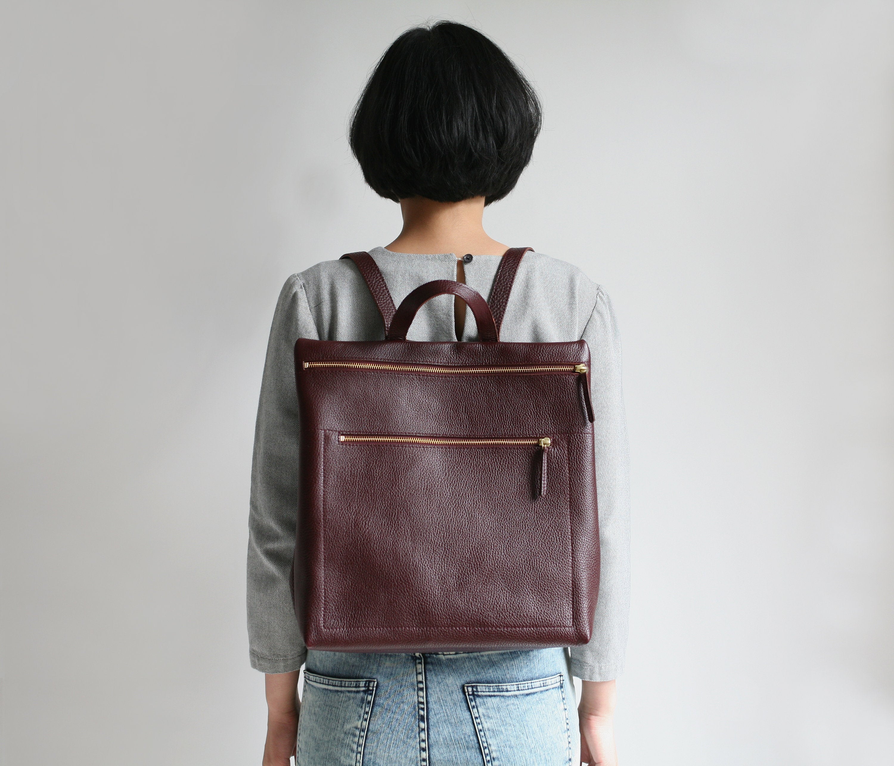 MAGGIE FARM bag ブラウンレザー メッセンジャーバッグ 【公式通販】