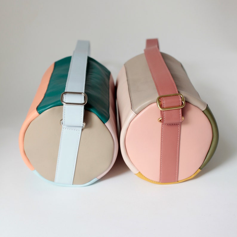 Mini Duffel Bag 5 color mix , round crossbody bag zdjęcie 5