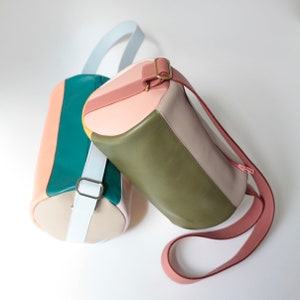 Mini Duffel Bag 5 color mix , round crossbody bag zdjęcie 1