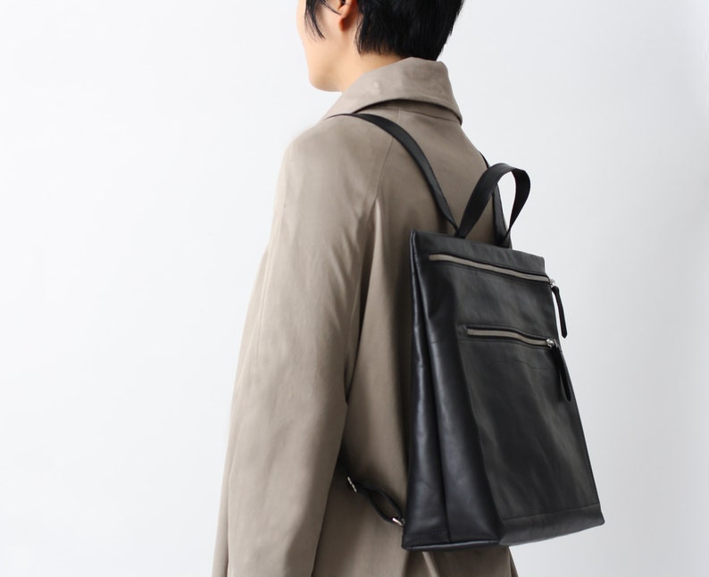 Leather backpack backpack purse hipster backpack Etsy