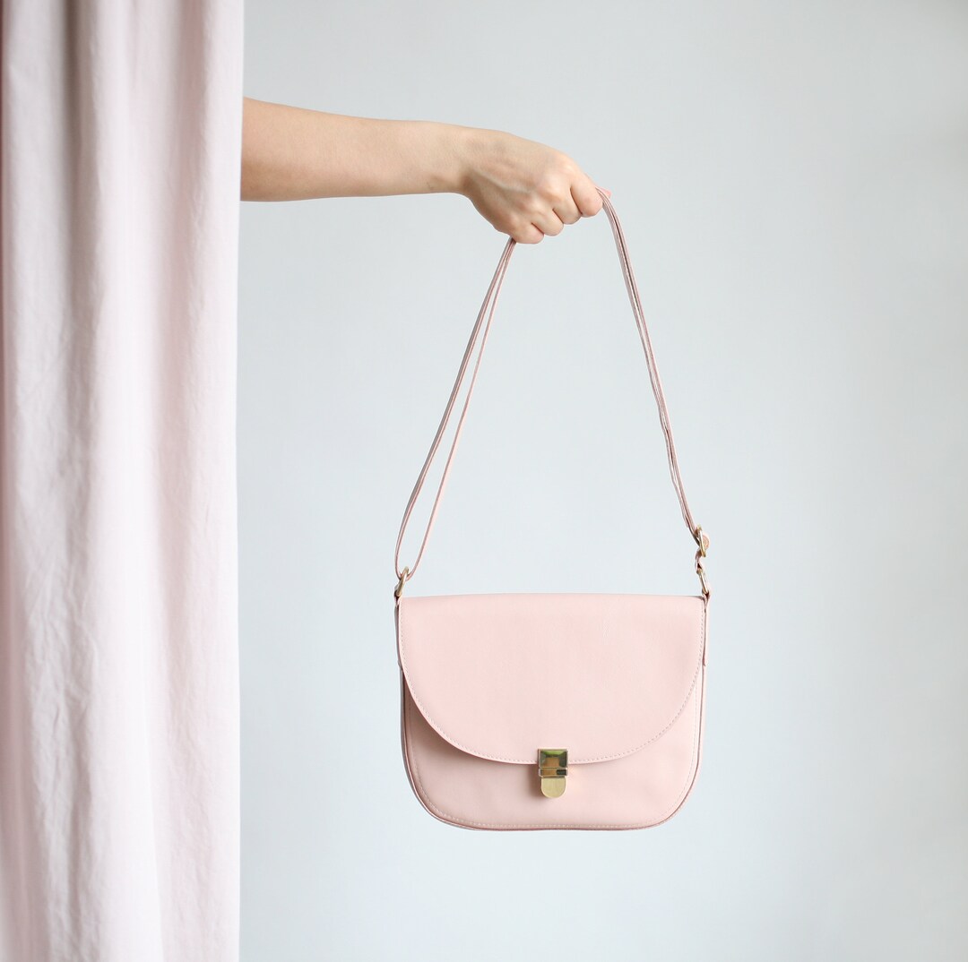 Saddle Bag Pink bolso de hebilla de cuerpo cruzado - Etsy España