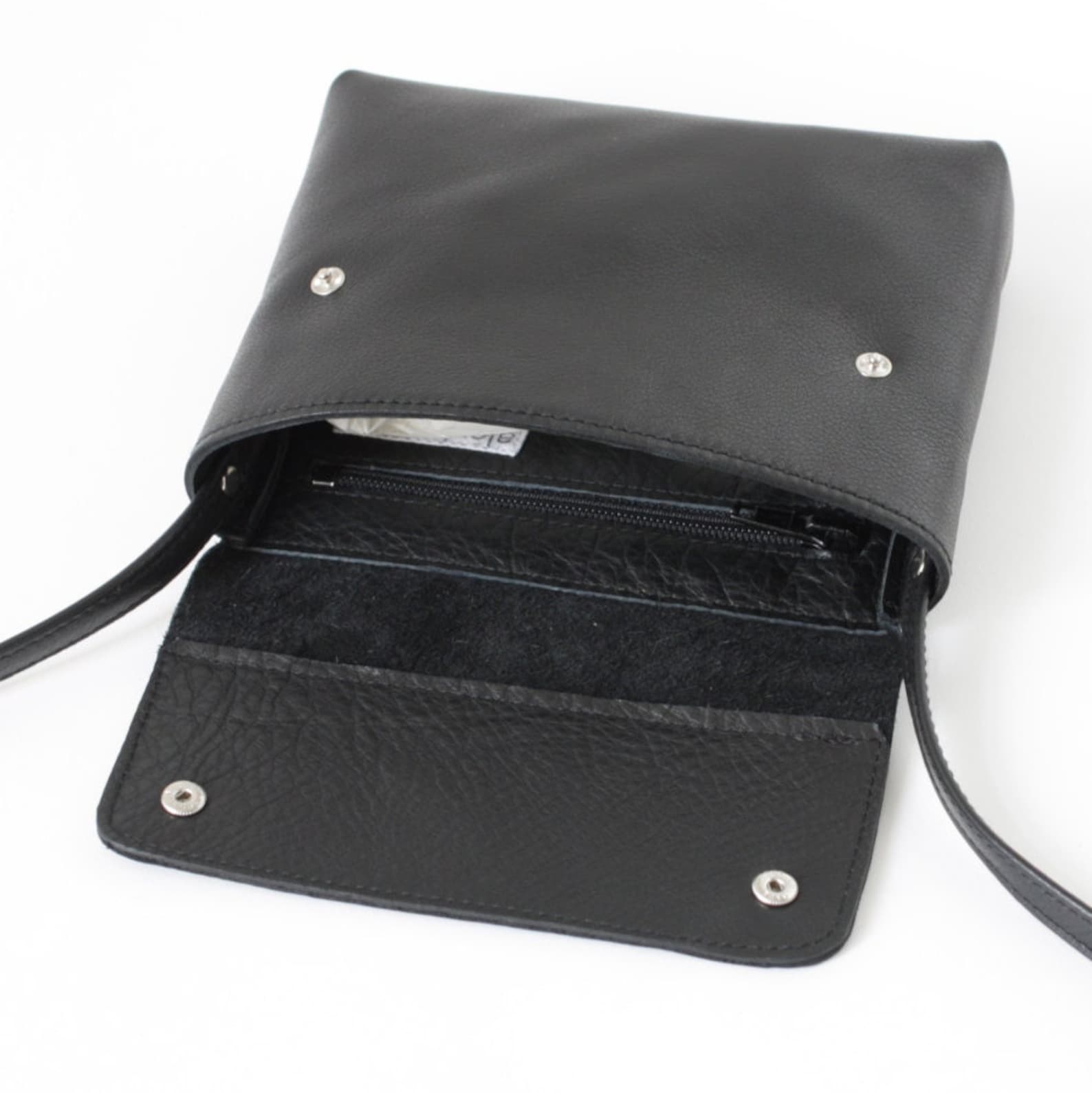 Black Mini Crossbody Purse Small Leather Purse Evening Bag Etsy
