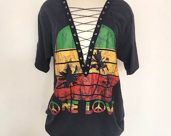 One Love Lace Up Shirt