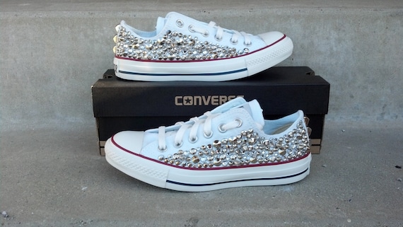 converse femme clouté