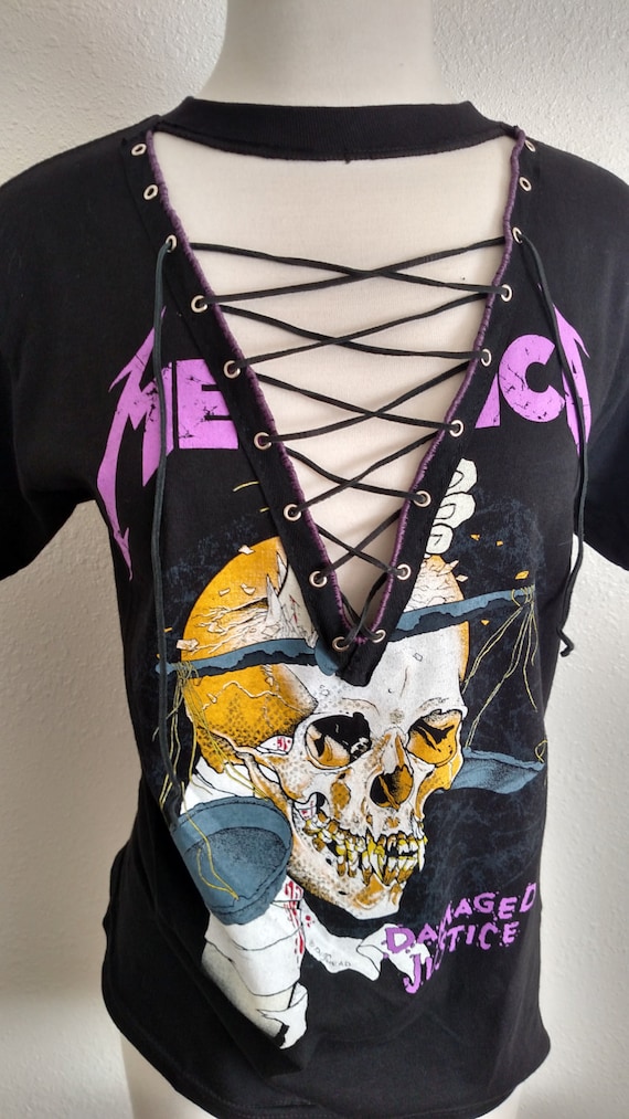 Distressed metallica cheap t shirt
