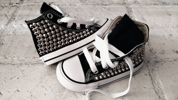 studded converse high tops