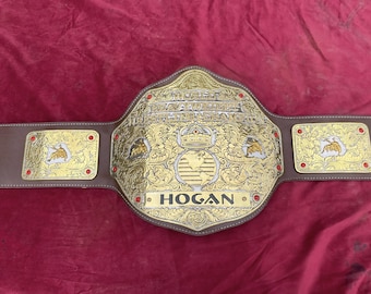 Hulk Hogan Big Gold World Championship Belt, 4MM Zinc Plates