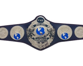 New NWA World Junior Heavyweight Wrestling Champion 2MM / 4MM Replica Title Belt
