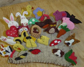 Primitive Wollfilz Fun Pins 3 für Frühling und Alltag Epattern PDF