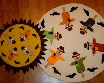 "Filz Herbst Vogelscheuchen Kerze/Tierunterlage"