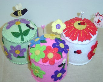 Primitive Wollfilz Frühling Pinkeeps Set 2 Epattern PDF