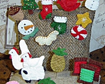 Wollfilz Fun Pins 2 für Winter, Weihnachten und Alltag