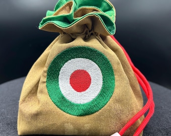 Historic Axis and Allies Italian Roundel Dice Bag