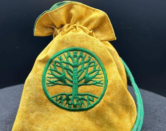Bolsa de dados Árbol de la Vida dorada