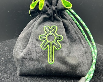 Bolsa para dados de tecnología alienígena de juegos de guerra 3D