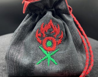 MTG Gruul Commander Series Dice Bag