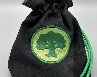 MTG Forest Mana Dice Bag