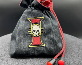 3d Wargames Skull Insignia Dice Bag