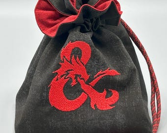 Dungeons and Dragons Dice Bag Black
